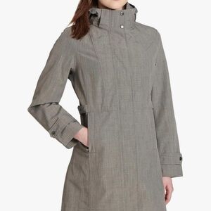 Kirkland Signature Ladies' Trench Coat Light Gray Size XL